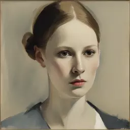 portrait of a woman by Helene Schjerfbeck