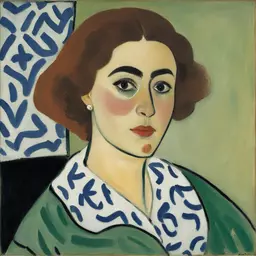 portrait of a woman by Henri Matisse