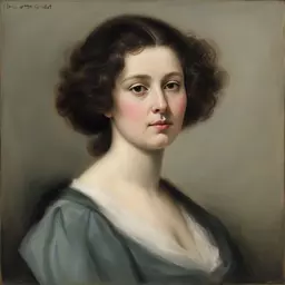 portrait of a woman by Henriette Grindat