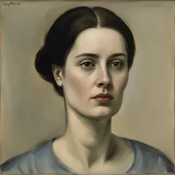 portrait of a woman by Henry Moore