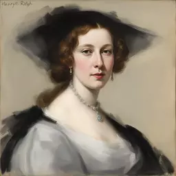 portrait of a woman by Henry Raleigh