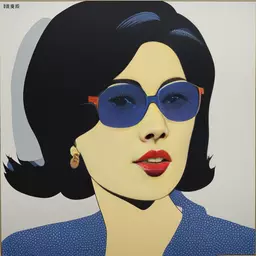 portrait of a woman by Hiroshi Nagai