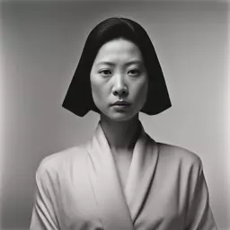 portrait of a woman by Hiroshi Sugimoto