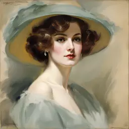portrait of a woman by Howard Chandler Christy