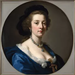 portrait of a woman by Hyacinthe Rigaud