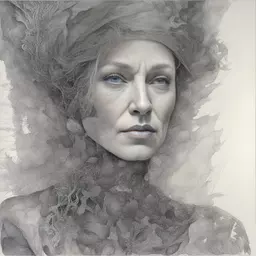 portrait of a woman by Ian Miller