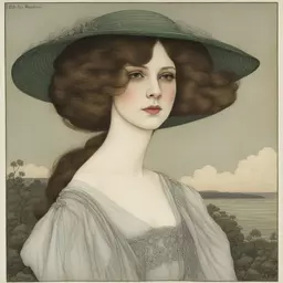 portrait of a woman by Ida Rentoul Outhwaite