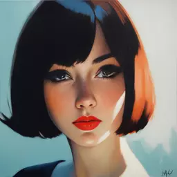 portrait of a woman by Ilya Kuvshinov