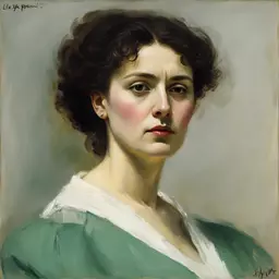 portrait of a woman by Ilya Repin