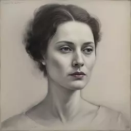 portrait of a woman by Istvan Banyai