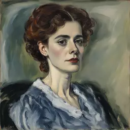 portrait of a woman by Jack Butler Yeats