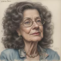 portrait of a woman by Jack Davis