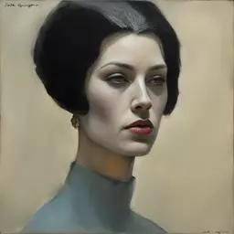 portrait of a woman by Jack Gaughan