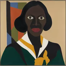 portrait of a woman by Jacob Lawrence