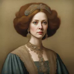 portrait of a woman by James C Christensen
