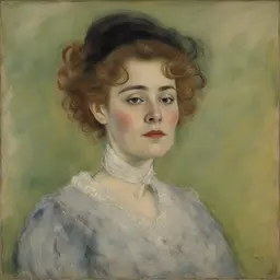 portrait of a woman by James Ensor