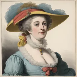 portrait of a woman by James Gillray