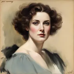 portrait of a woman by James Montgomery Flagg