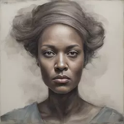 portrait of a woman by James Stokoe