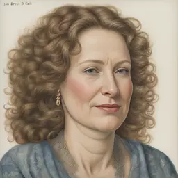 portrait of a woman by Jan Brett