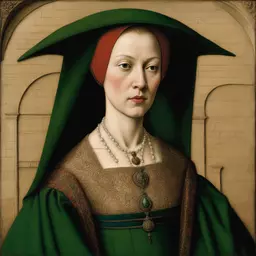 portrait of a woman by Jan Van Eyck