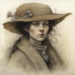 portrait of a woman by Jean-Baptiste Monge