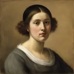 portrait of a woman by Jean-François Millet