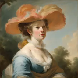portrait of a woman by Jean-Honoré Fragonard