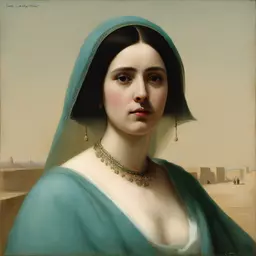 portrait of a woman by Jean-Léon Gérôme