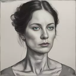 portrait of a woman by Jed Henry