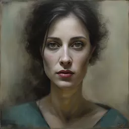 portrait of a woman by Jeff Legg
