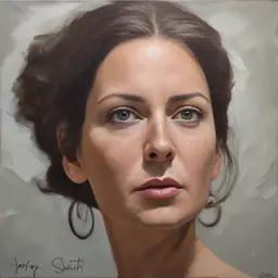portrait of a woman by Jeffrey Smith art