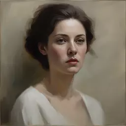 portrait of a woman by Jeremy Lipking