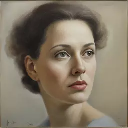 portrait of a woman by Jerzy Duda-Gracz
