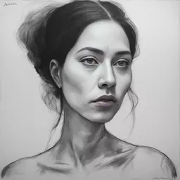 portrait of a woman by Jhonen Vasquez