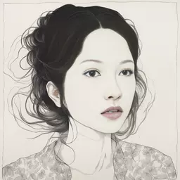 portrait of a woman by Jillian Tamaki
