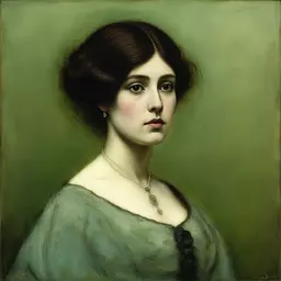 portrait of a woman by John Atkinson Grimshaw