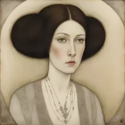 portrait of a woman by John Bauer