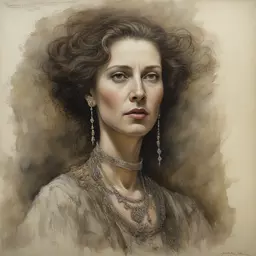 portrait of a woman by John Blanche
