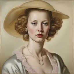 portrait of a woman by John Currin