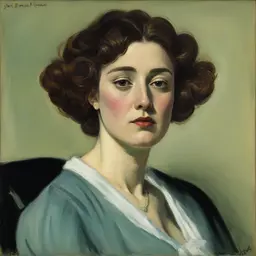 portrait of a woman by John French Sloan