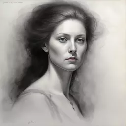 portrait of a woman by John Howe