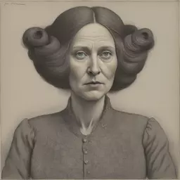 portrait of a woman by John Kenn Mortensen