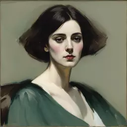 portrait of a woman by John Lavery