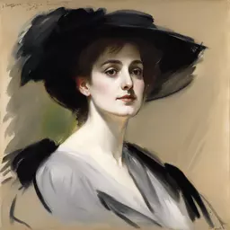portrait of a woman by John Singer Sargent