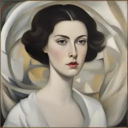 portrait of a woman by Joseph Stella