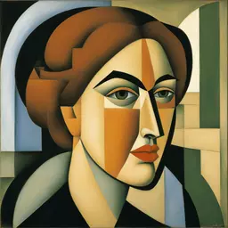 portrait of a woman by Juan Gris