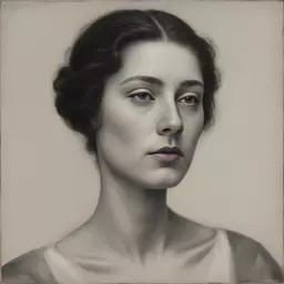 portrait of a woman by Julien Delval