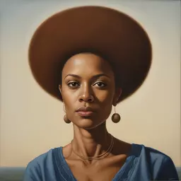 portrait of a woman by Kadir Nelson