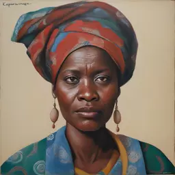 portrait of a woman by Kapwani Kiwanga